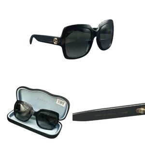 Gucci Oversized Black Sunglasses - GG0036S